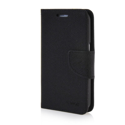 

MOONCASE Cross pattern Leather Wallet Flip Stand Shell Back Case Cover for Samsung Galaxy Core Prime G360 Black