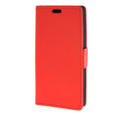 

MOONCASE Простой стиль кожаный бумажник флип карты отойти чехол для LG Leon 4G LTE C40 H340n красный