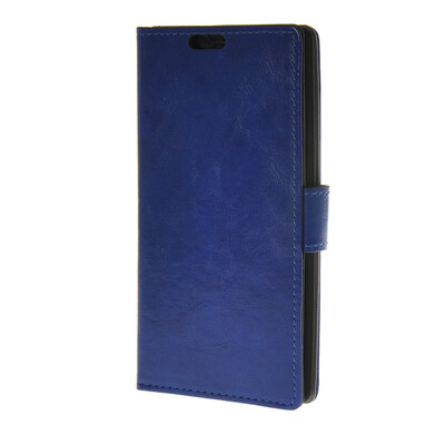 

MOONCASE Simple Leather Flip Wallet Card Slot Stand Back чехол для LG G4 Blue