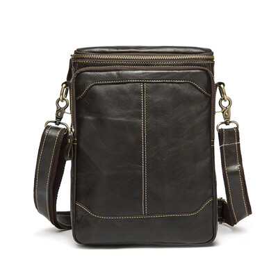 

100 Genuine Leather Briefcase Men Messenger Bags New Vertical Men Bag Travel Bags Cross Body Cowhide Leather Handbags