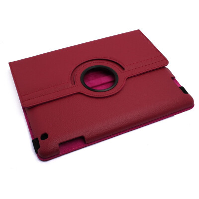 

360 DEGREE ROTATING STAND LEATHER CASE FOR IPAD 2 3 SLEEP WAKE
