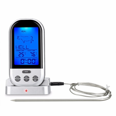 

UpperX Wireless Remote Smoker Thermometer For Kitchen Food CookingOvenMeat BBQGrill