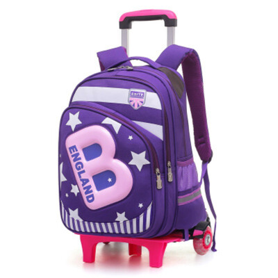 

Removable School Backpack Trolley 26 Wheel Girl travel Bags Waterproof Wheeled Children Schoolbag Fashion Boys Kids Luggage Bag