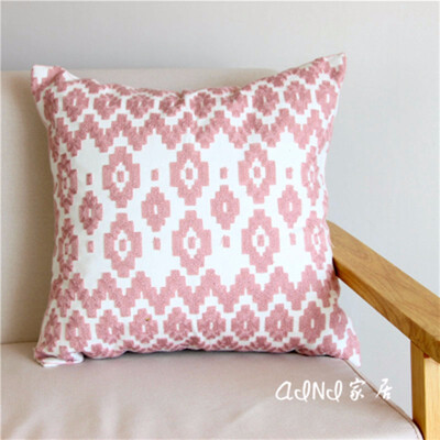 

Cntomlv Polyester Cushion Cover Pink Pattern Merry Christmas Home Decorative Pillowcase Cover Nordic Cushion Case Sofa Decor