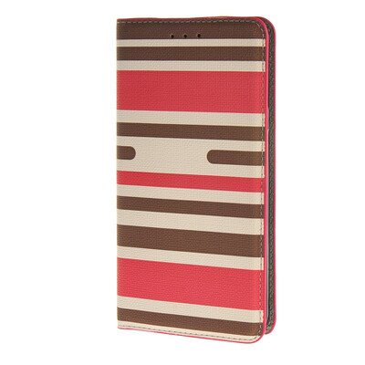 

MOONCASE Case for Samsung Galaxy Note 5 Case Irregular stripes Flip Leather Wallet Card Slot Bracket Back Cover A03