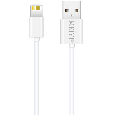 

MEIYI M12 USB data cablecharging line 24A 1 m white suitable for iPhone66s6 Plus6s Plus55s5c