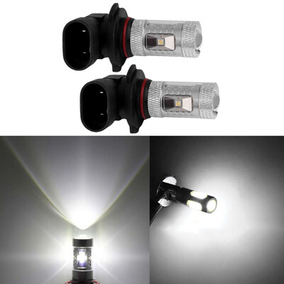 

2pcs 9145 9140 H10 7000K White High Power 30W LED Bulbs For Driving Fog Light