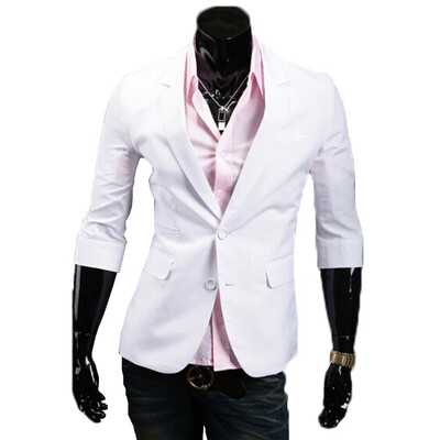 

Zogaa New Men's Suit Slim Half Sleeve