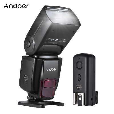 

Andoer AD560 IV 24G Wireless Universal Oncamera Slave Speedlite Flash Light GN50 with Flash Trigger for DSLR Cameras