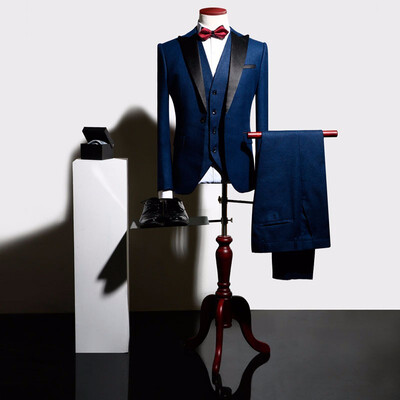 

2018 New Arrived Fashion Men Suits Brand Clothing High Quality Luxury Wedding Dress Formal Prom Suits Mens VestCoatPants
