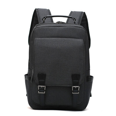 

2018 New Double Shoulder Bag School Wind Canvas Simple Leisure Schoolbag Girl Student Computer Mens Travel Backpack