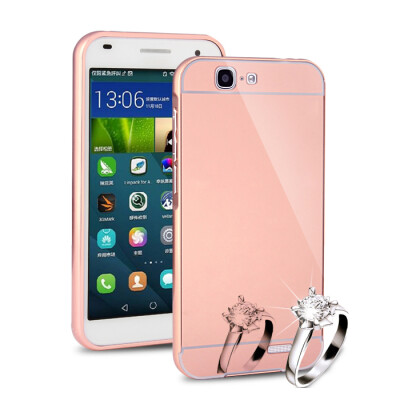 

MOONCASE Metallic Frame Edge Mirror Back 2 in 1 Thin Case Cover for Huawei Ascend G7