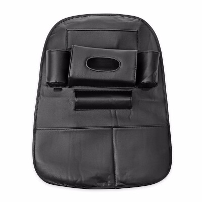 

Car Multifunctional Seat Back Hanging Storage Bag PU leather With multifunctional pockets Simply install on the back of the car f