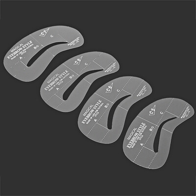 

4pcs Stencils Set Card Template Model Eyebrow Thrush
