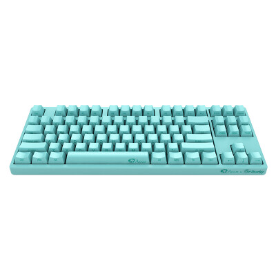 

AKKO Ducky Zero 3087 cherry shaft mechanical keyboard 87 key original cherry axis PBT side engraved mint blue red axis game keyboard wired keyboard