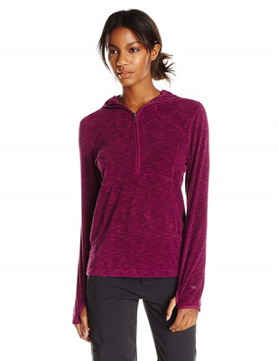 

White SIERRA Womens Rainbow 14 zipper hoodie