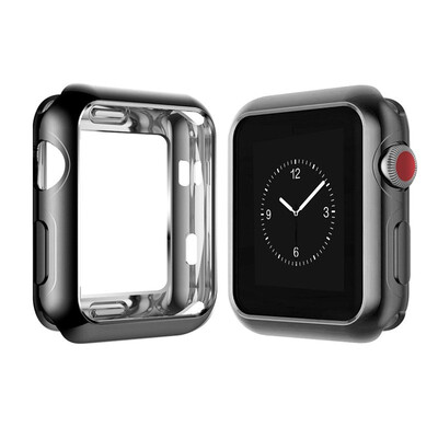 

38mm Applicable to Apple Apple watch 38 mm transparent plating color tpu watch case Slim anti-fall