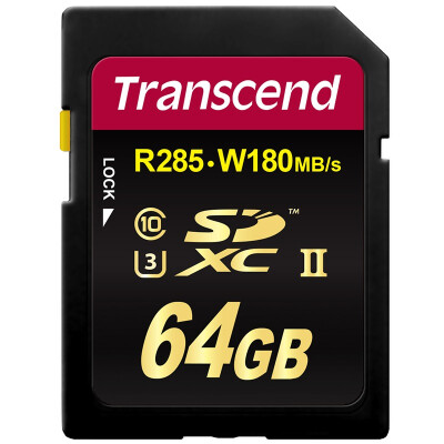 

Transcend (Transcend) 64GB UHS-II У3 SDHC супер карты памяти высокой скорости (чтения 285 МБ / с запись 180 Мб / с) (частицы MLC)