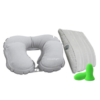 

EPC travellight inflatable travel suit inflatable waist lumbar inflatable U-pillow outdoor portable multi-functional pillow aircraft travel pillow travel supplies light gray