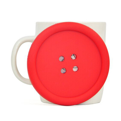 

mymei Cute&Fashion Colorful Silicone Button Coaster Cup Cushion Holder Drink Placemat Mat