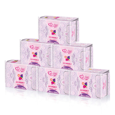 

Nafi sanitary napkin far infrared anion cotton noodles with two combinations of 6 packs 42 night with 8 3 lengthened 6 3 leakproof breathable thin absorption