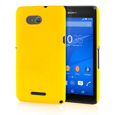 

MOONCASE Hard Rubberized Rubber Coating Devise Back ЧЕХОЛ ДЛЯ Sony Xperia E4G Yellow