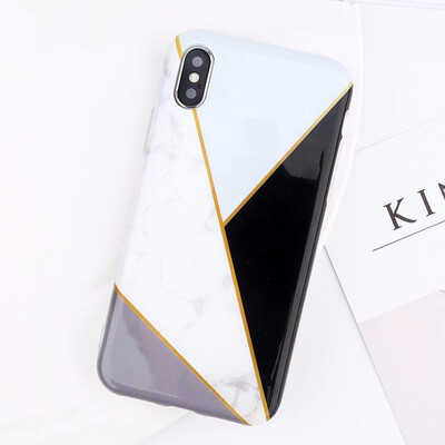 

Marble Phone Case For iPhone X 8 7 6 6S Plus Glossy Stone Silicone Soft Cover
