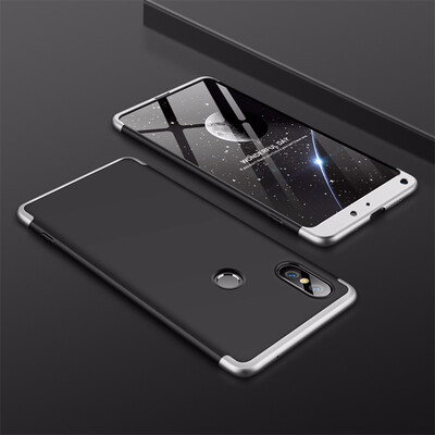 

Goowiiz Phone Case For Xiaomi Mi Mix 2Max 2Mix 2S Fashion Color collision 360 Degree Coverage PC Full Protection
