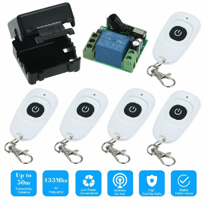 

433MHz DC12V 1CH RF Wireless Remote Control Switch 5PCS RF 433MHz Transmitter Remote Controls For Household Appliances Electroni