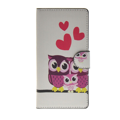 

MOONCASE Owl Pattern Leather Side Flip Wallet Card Slot Stand Pouch ЧЕХОЛ ДЛЯ Sony Xperia Z4