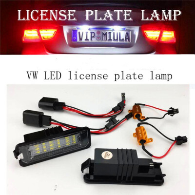 

2PCS Volkswagen LED License Plate Light Golf Passat POLOPHAETON