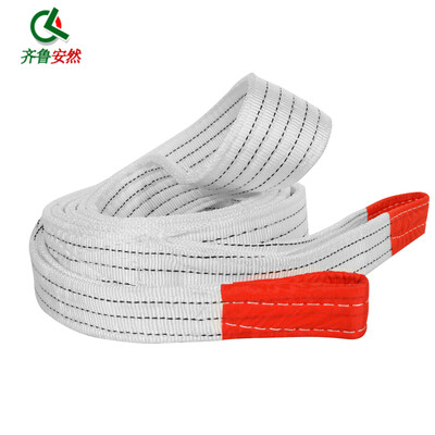 

Qilu Anran flat sling with double buckle ring industrial lifting sling driving sling hoisting rope lifting tool lifting belt strapping belt 5 tons 6 meters