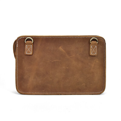 

Retro Cowhide Genuine Crazy Horse Leather Crossbody Bag For Men Shoulder Bags Business Mens Briefcase Clutch Handbags Messenger