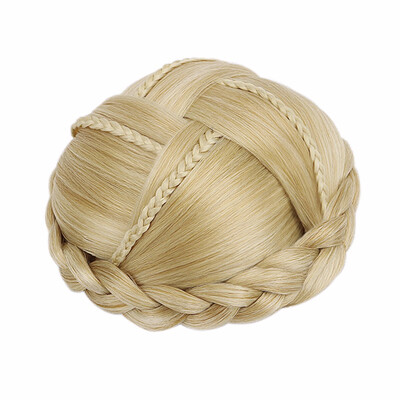 

Synthetic Hair Chignon Braided Hair Bun Extensions Clip in Hair Buns Daily Wedding Daily Chignon