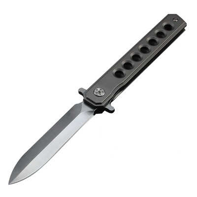 

Tactical Pocket Knife Titanium Alloy Ball Bearing System D2 Folding knives outdoor camping adventure Hand tool