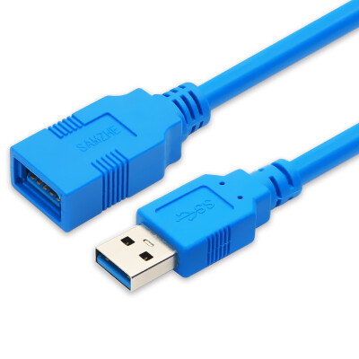 

SAMZHE UK-606 USB30 high-speed transmission data extension line male to female AM ​​ AF data cable U disk mouse keyboard extension line blue 06 meters