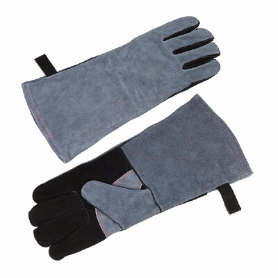 

Heat Resistant Grill Oven Gloves 482℉250℃ Heat Proof Leather BBQ Stove Fireplace Cooking Baking Electric Soldering Barbecue Glov