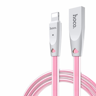 

HOCO Original Zinc Alloy Jelly Knitted Charging Cable for Apple Lightning to USB Metal Charger Sync Data for iPhone iPad iPod