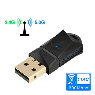 

Rocketek 300Mbps Single frequency 600Mbps Dual Band WiFi Dongle Adapter USB Wireless Network Card PC Desktop Laptop 80211agnac