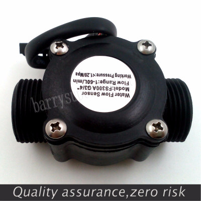 

2PCS Water Flow meter Hall flow Sensor Flowmeter pool float switch indicator Counter for water heater fuel gauge 1-60Lmin G34"