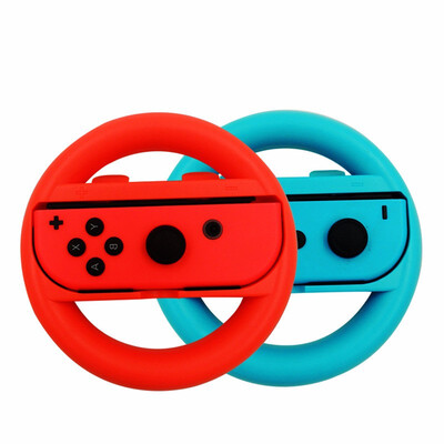 

High Quality Durable 2 Pcs Racing Game Steering Wheel For Nintend Switch Remote Helm Game Wheels For Nintendo Switch Controller