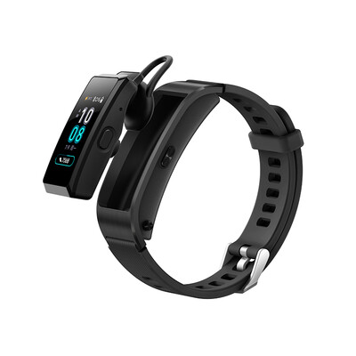 

Huawei bracelet B5 Bluetooth headset smart bracelet heart rate monitoring color screen touch pressure monitoring Android IOS universal sports bracelet business version Mocha brown