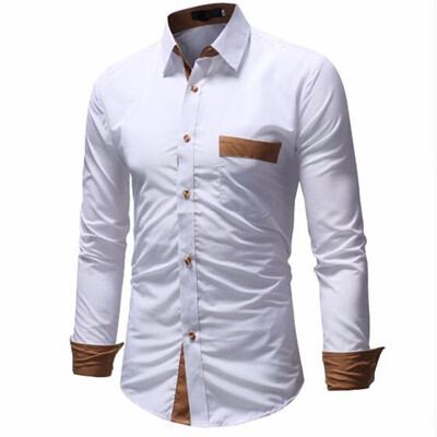 

New Mens Dress Shirts Casual Shirts Hawaiian Style Slim Long Sleeve Dress Shirts Camisa Masculina Casual Shirts M-3XL