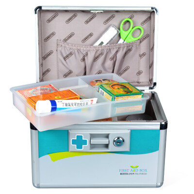 

Jinlongxing Glosen R8033 aluminum alloy medicine box 16 inch portable home health storage box