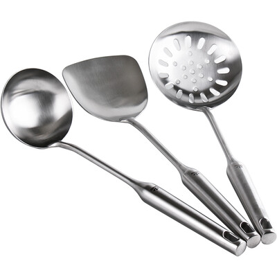 

Wei Ai pot spatula spoon spoon stainless steel cooking shovel shovel fried kitchen utensils set three kitch