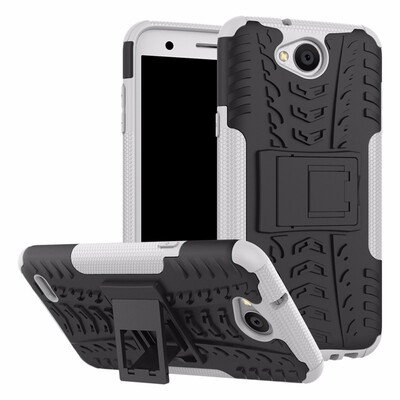 

Goowiiz Phone Case For LG X Power 2K10 powerLV7 Armor Tire Texture Rugged Protection PCTPU Full Protection