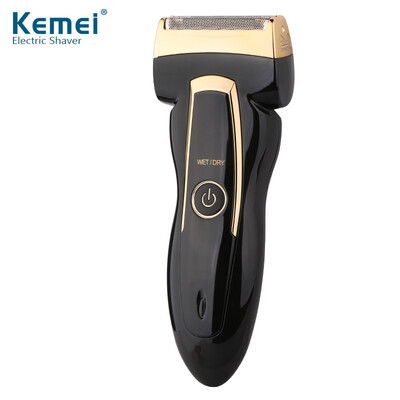 

Kemei858 2 Heads Electric Rechargeable reciprocity man razor triple knife Electric Shaving Razor Facial Care 220