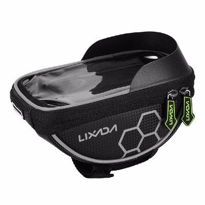 

Lixada Cycling Bike Bicycle Bag Top Tube Handlebar Bag Touchscreen Cell Phone Mount Holder MTB Road Bike Bicycle Front Frame Bag