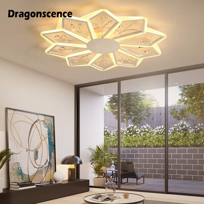 

Dragonscence luxury modern ceiling chandelier lighting luxury LED crystal living room dining room lobby chandelier