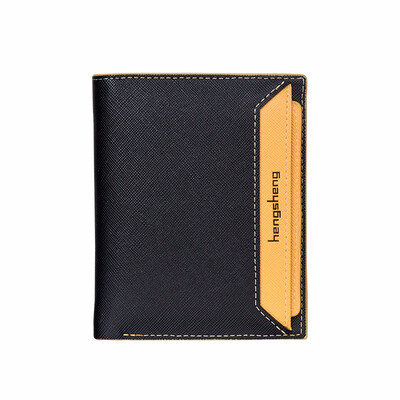 

Mens Korean version of youth short wallet multi card ultra thin wallet horizontal fashion student casual wallet tide